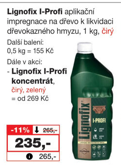 Přípravek k preventivnímu ošetření dřeva Lignofix I-Profi Stachema