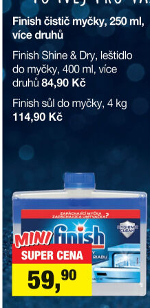 Čistič myčky Finish