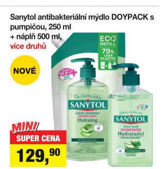 Tekuté dezinfekční mýdlo Sanytol