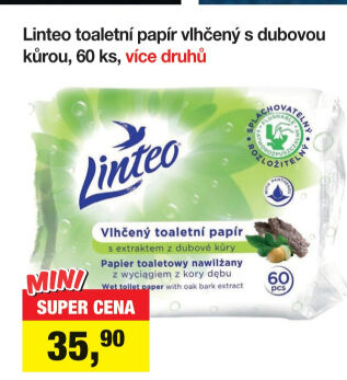 Toaletní papír vlhčený Linteo