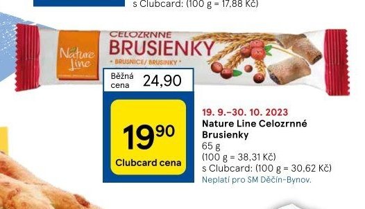 Nature Line Celozrnné Brusienky 65 g