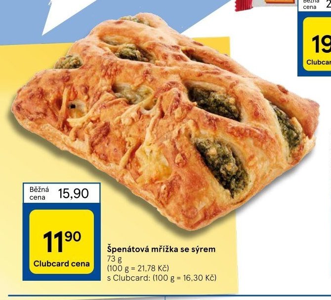Špenátová mřížka se sýrem 73 g