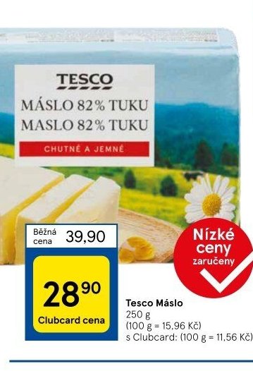 Tesco Máslo