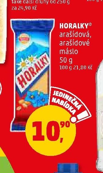 Horalky arašídové máslo