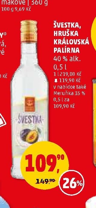 Švestka, Hruška Královská palírna