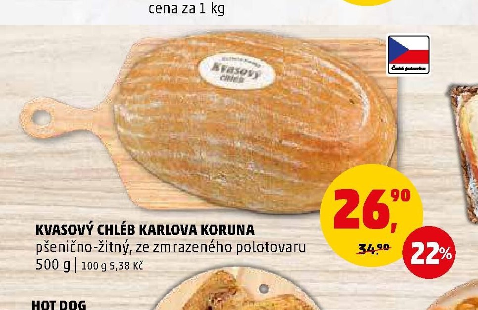 KVASOVÝ CHLÉB KARLOVA KORUNA