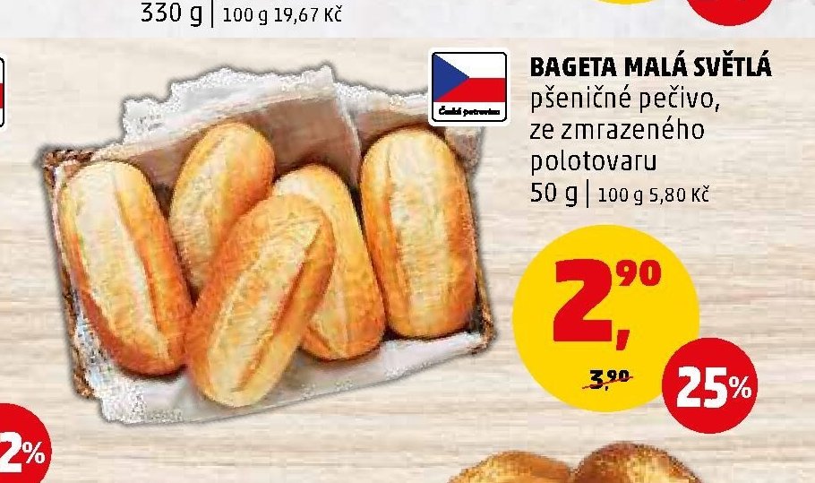 BAGETA MALÁ SVĚTLÁ