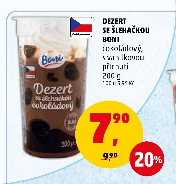 DEZERT SE ŠLEHAČKOU BONI