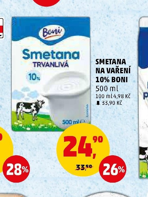 SMETANA NA VAŘENÍ 10% BONI