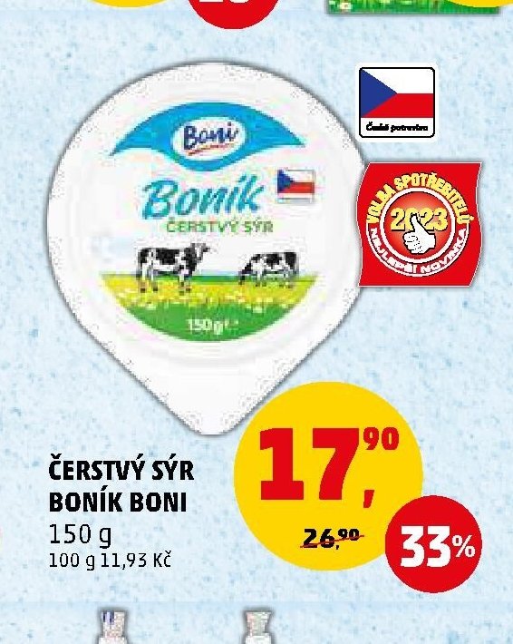 ČERSTVÝ SÝR BONÍK BONI