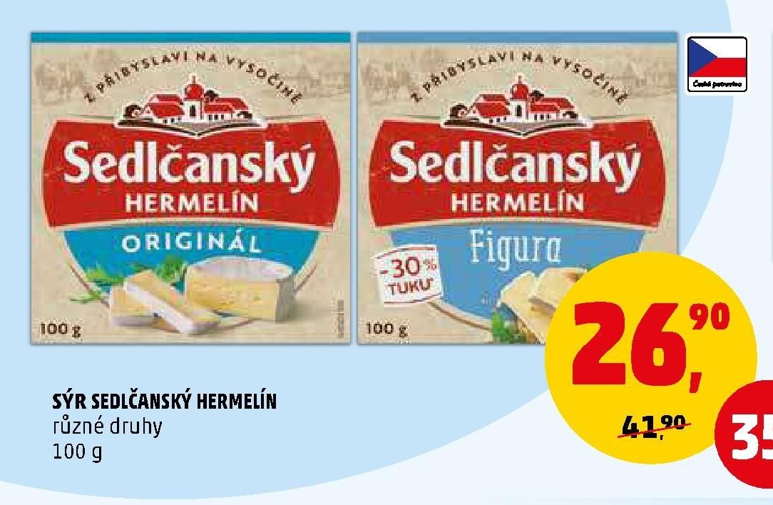 Sýr Sedlčanský Hermelín
