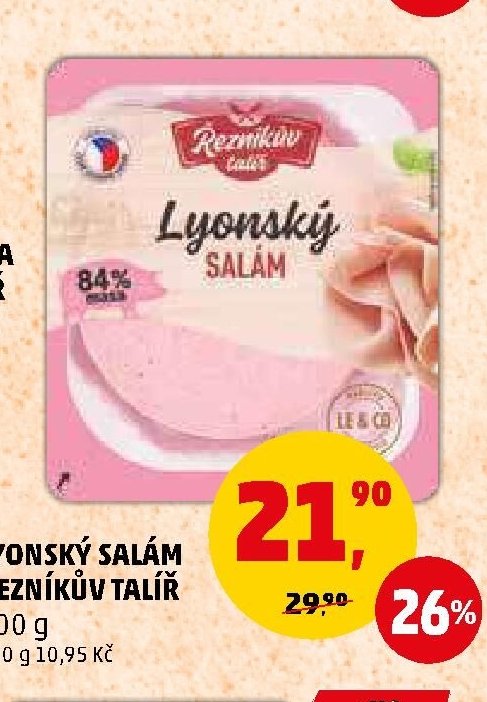 Lyonský salám Řezníkův talíř