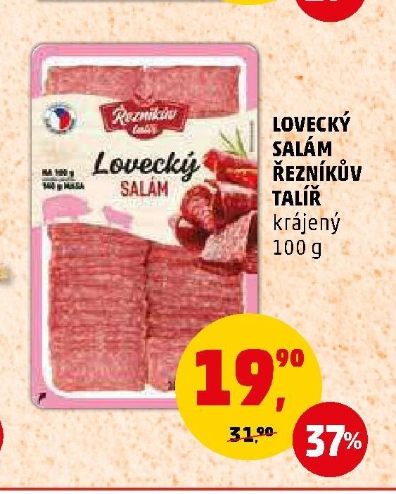 Lovecký salám Řezníkův talíř