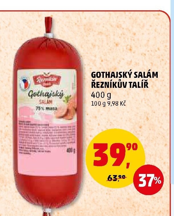 Gothajský salám Řezníkův talíř