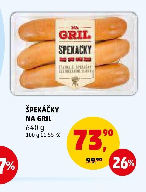 Špekáčky Na gril