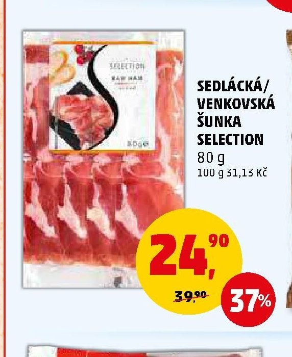Sedlácká/Venkovská šunka Selection