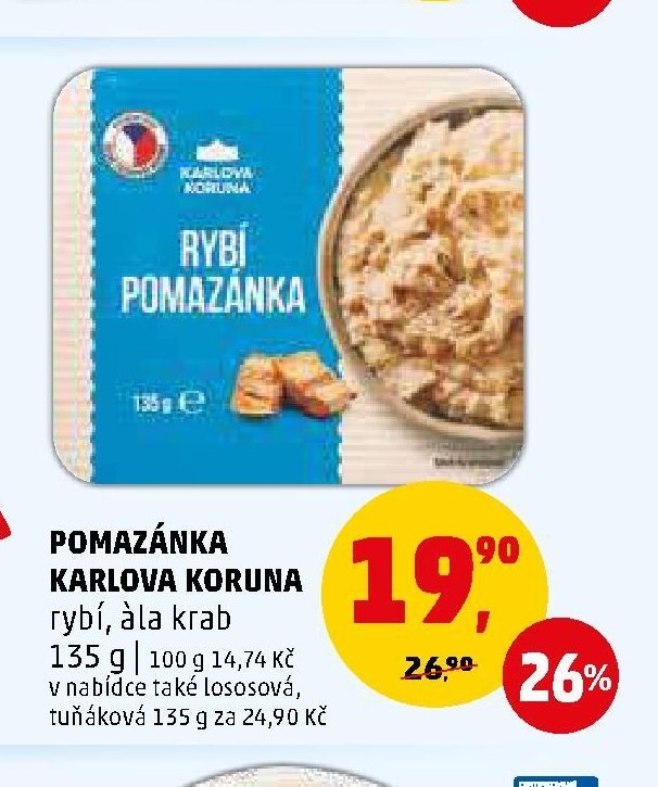 Pomazánka Karlova Koruna