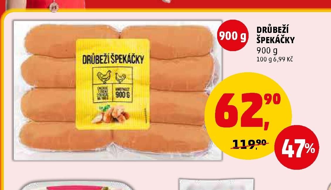 DRŮBEŽÍ ŠPEKÁČKY 900 g