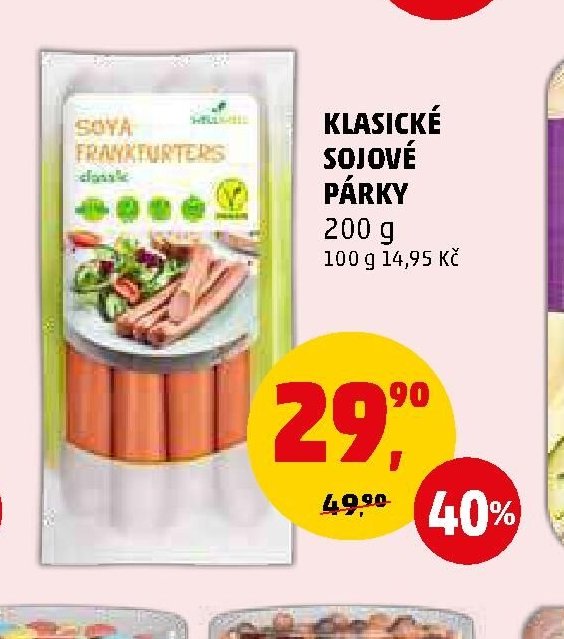 KLASICKÉ SOJOVÉ PÁRKY 200 g