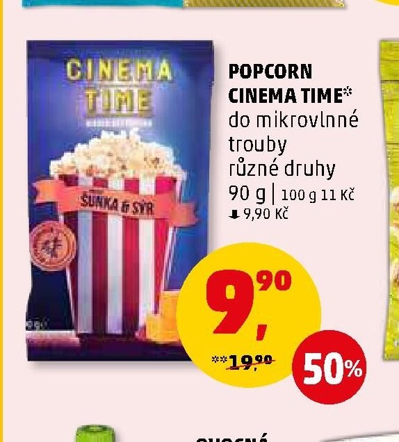 POPCORN CINEMA TIME do mikrovlnné trouby
