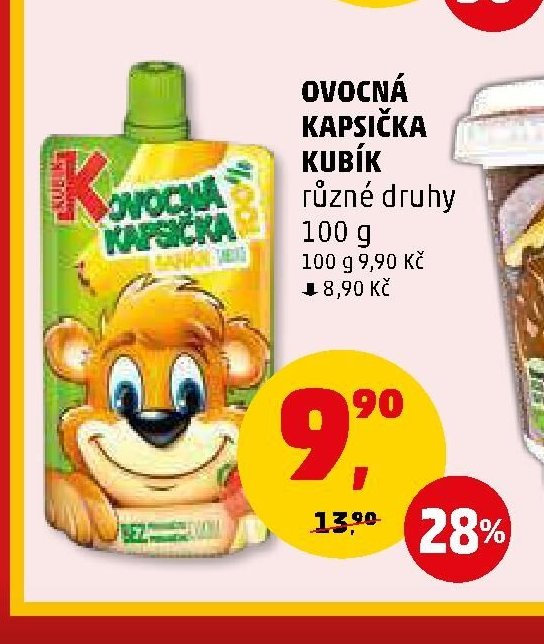 OVOCNÁ KAPSIČKA KUBÍK různé druhy
