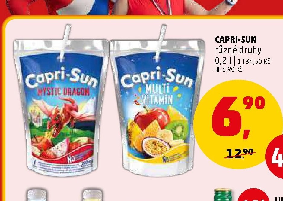 CAPRI-SUN různé druhy