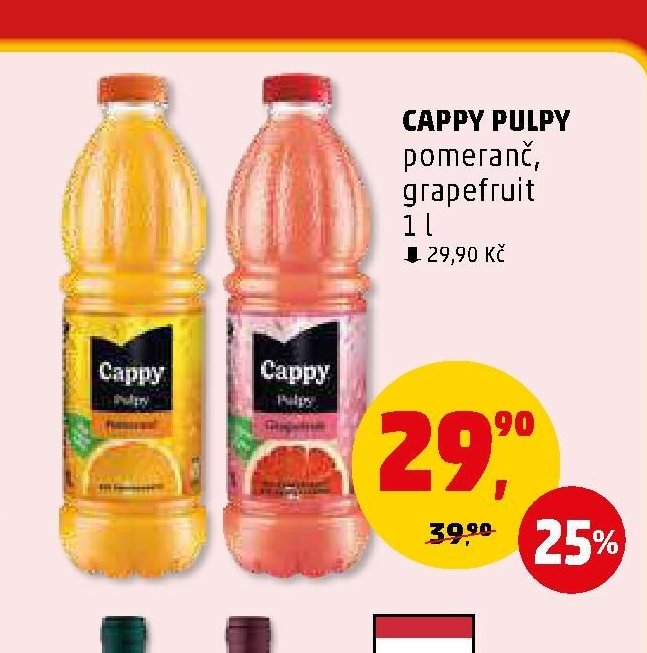 CAPPY PULPY pomeranč, grapefruit