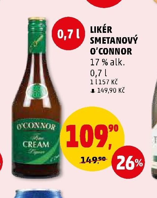 LIKÉR SMETANOVÝ O'CONNOR