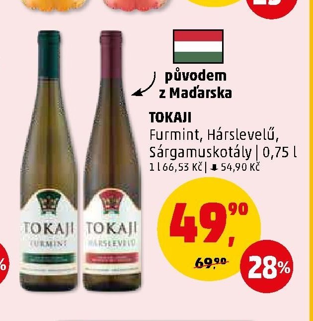 TOKAJI Furmint, Hárslevelű, Sárgamuskotály