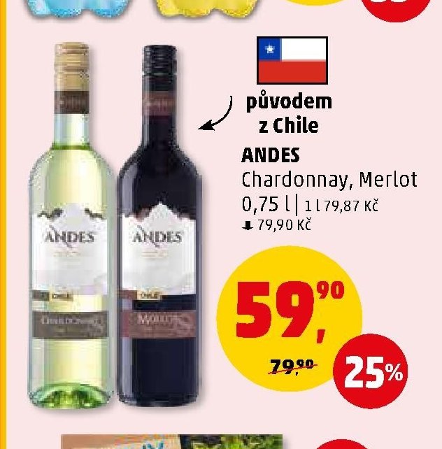 ANDES Chardonnay, Merlot