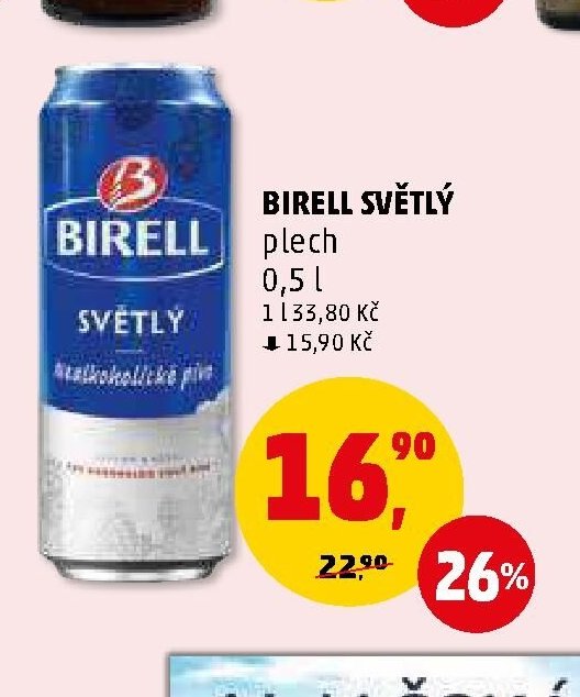 BIRELL SVĚTLÝ plech