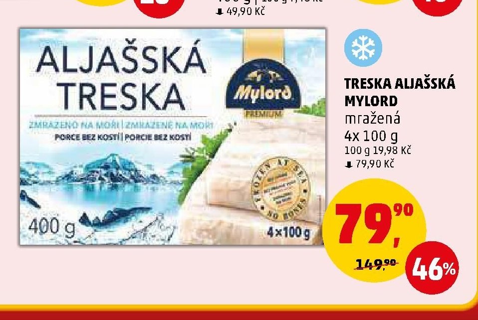 TRESKA ALJAŠSKÁ MYLORD mražená