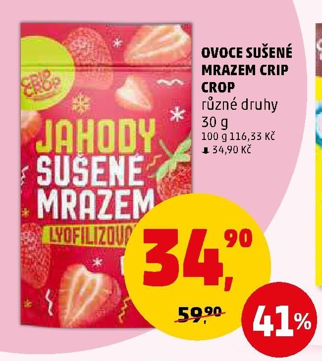 Ovoce sušené mrazen CRIP CROP