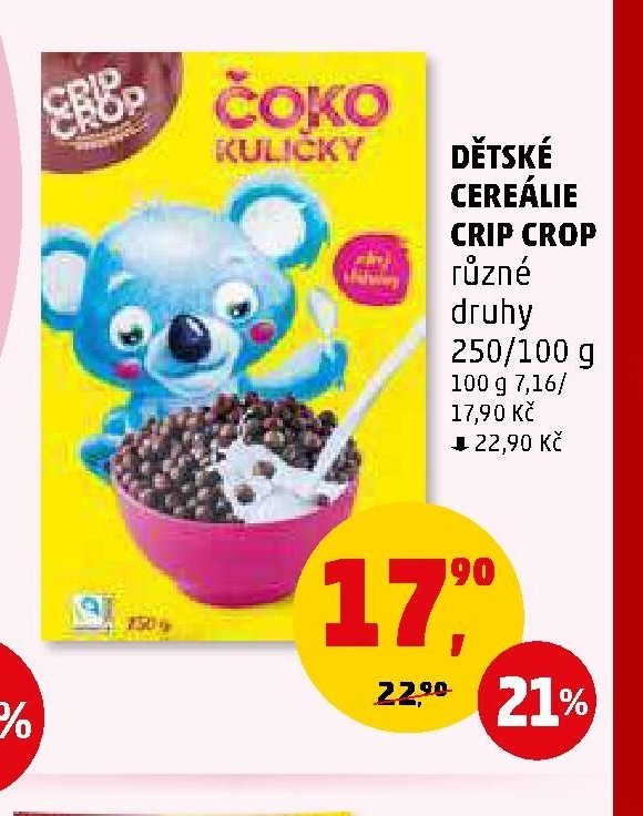 Dětské cereálie CRIP CROP