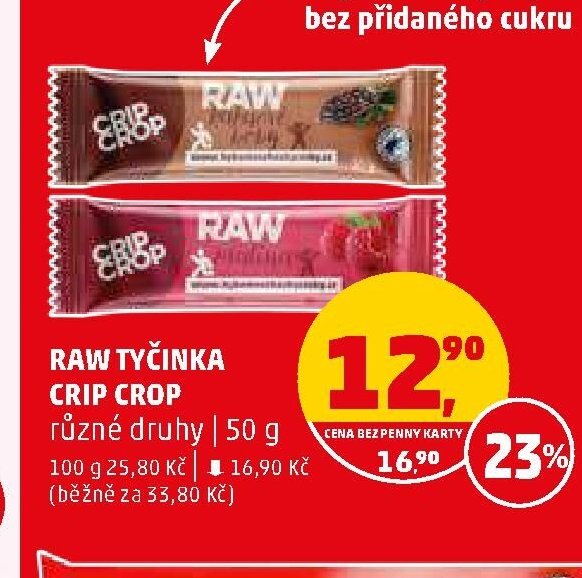 Raw tyčinka CRIP CROP