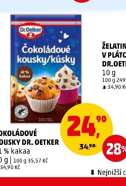 Čokoládové kousky Dr. Oetker