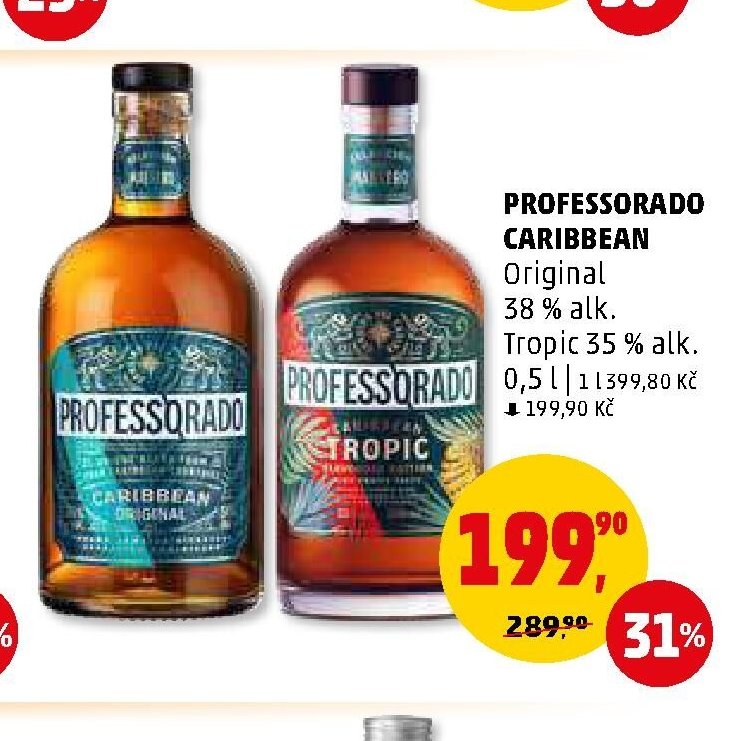 PROFESSORADO CARIBBEAN Original 38 % alk. Tropic 35 % alk. 0,5 l