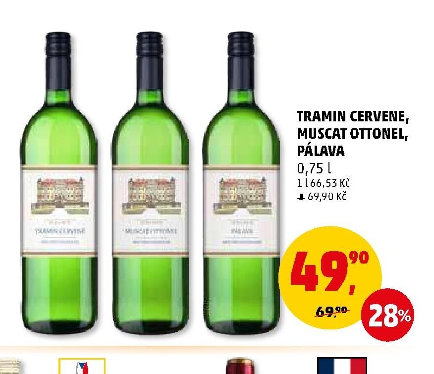 TRAMIN ČERVENÉ, MUSCAT OTTONEL, PÁLAVA