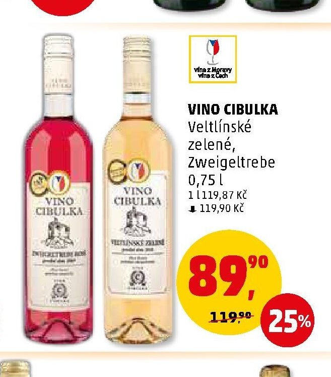 VINO CIBULKA Veltlínské zelené, Zweigeltrebe