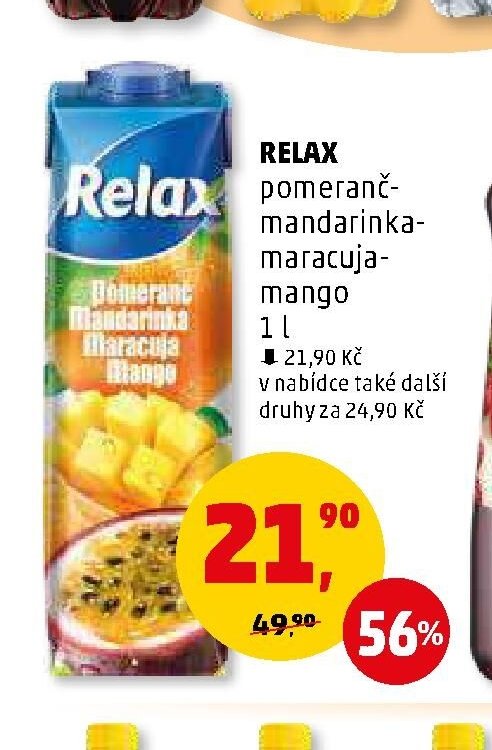 Relax pomeranč-mandarinka-maracuja-mango