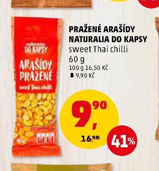 PRAŽENÉ ARAŠÍDY NATURALIA DO KAPSY