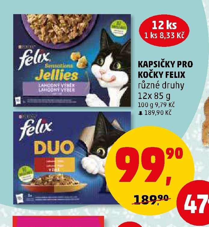 Kapsičky pro kočky Felix