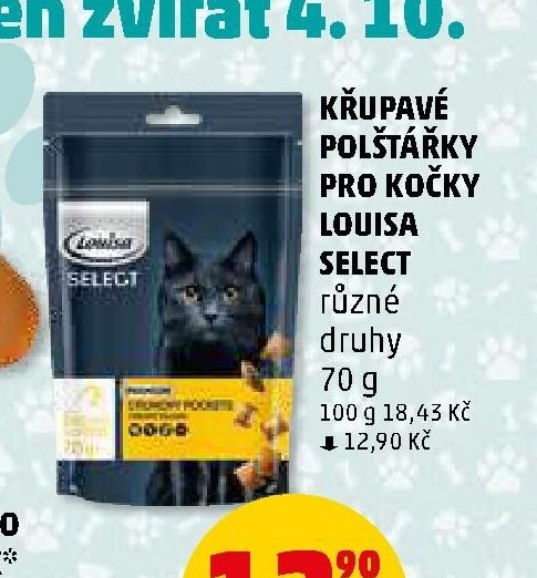 Křupavé polštářky pro kočky Louisa Select