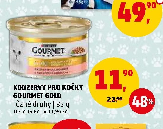 Konzervy pro kočky Gourmet Gold