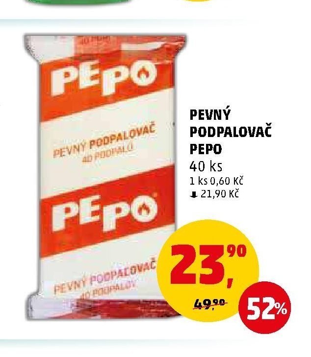 PEVNÝ PODPALOVAČ PEPO