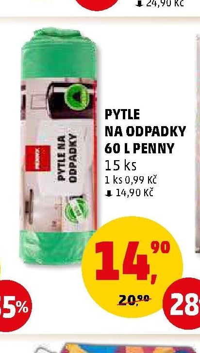 PYTLE NA ODPADKY 60 L PENNY