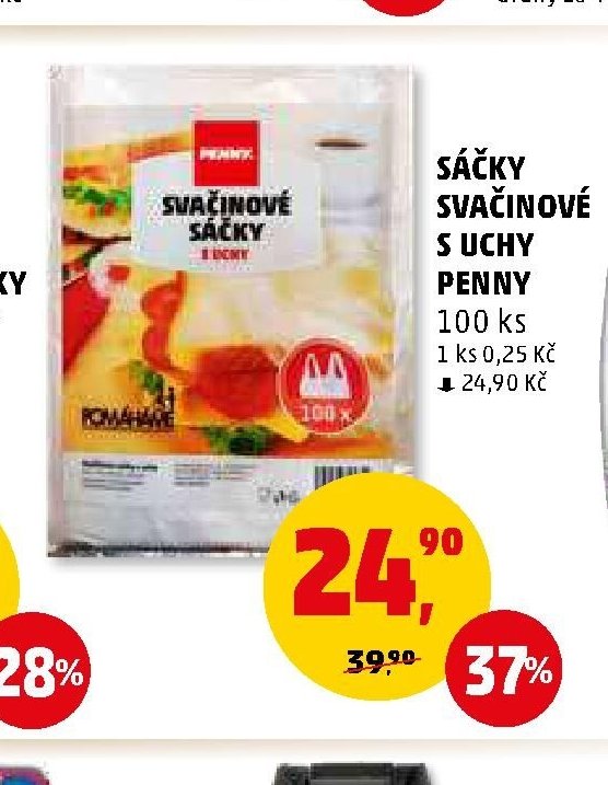 SÁČKY SVAČINOVÉ S UCHY PENNY