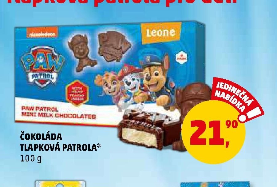 ČOKOLÁDA TLAPKOVÁ PATROLA