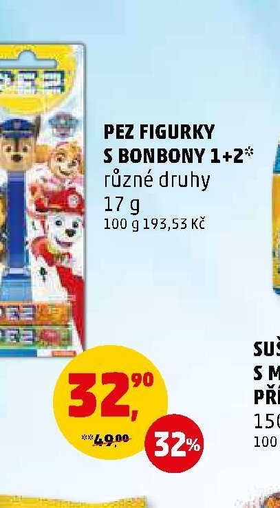 PEZ FIGURKY S BONBONY