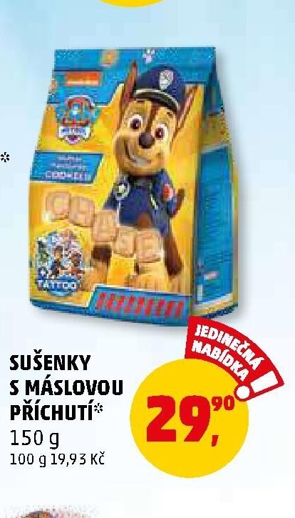 SUŠENKY S MÁSLOVOU PŘÍCHUTÍ